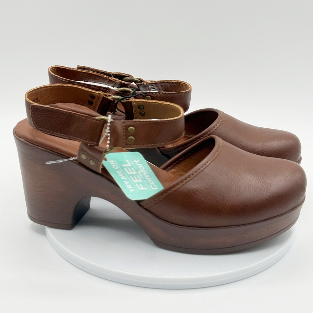 B.O.C. Natasha Platform Clog 'Brown' / Size 8 Womens / New